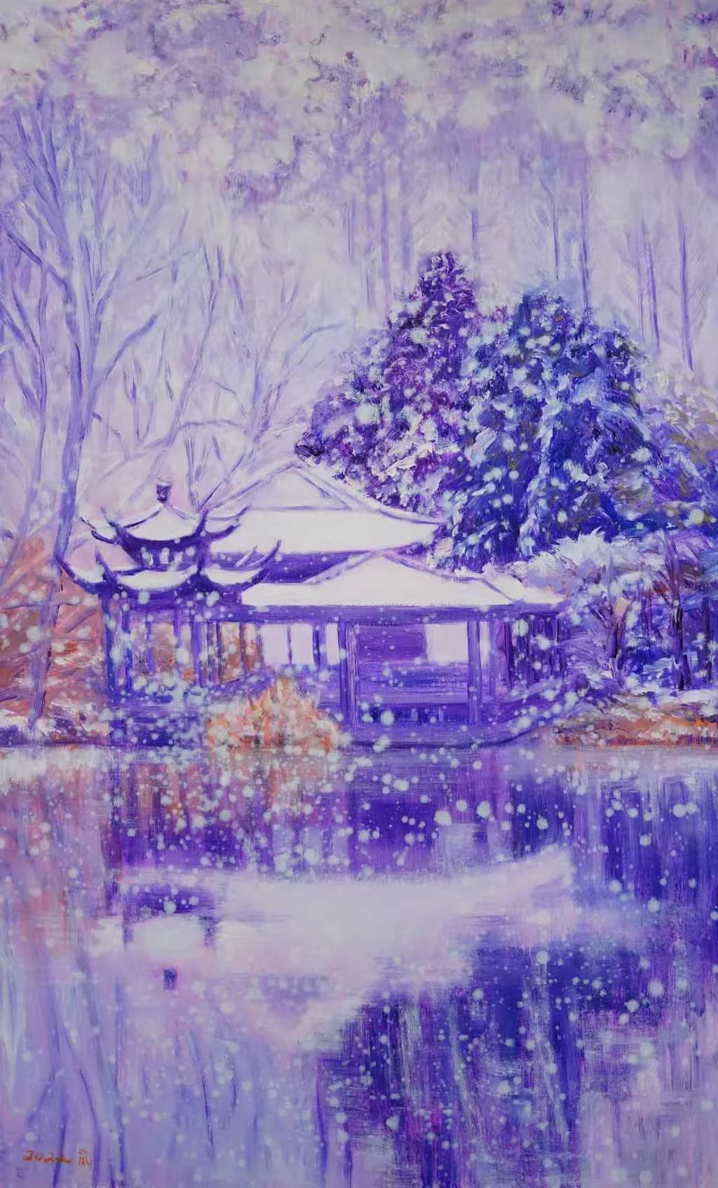 西湖飘雪 01
